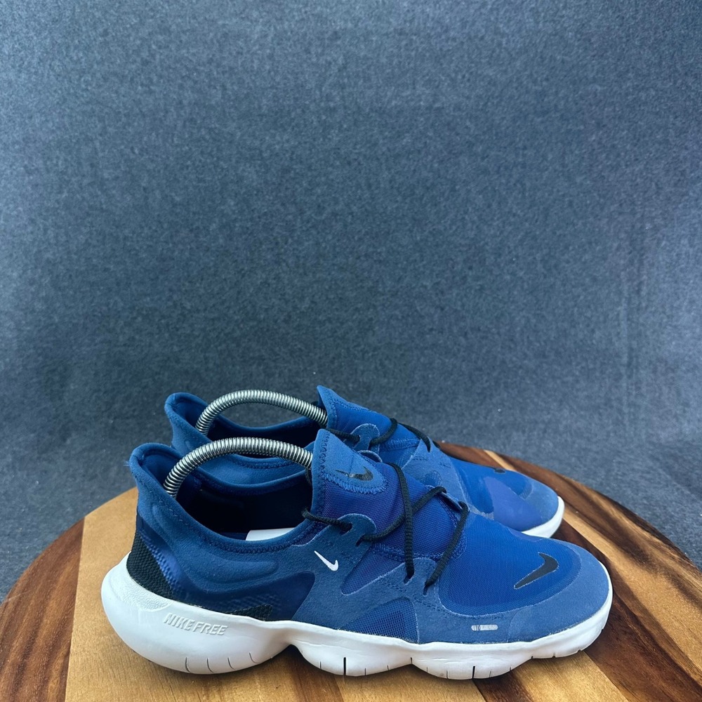 Nike Free RN 5.0 Mens Size 9 US Running Shoes Blue White Black AQ1289-403